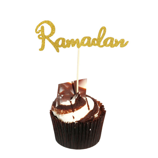 Ramadan Cocktail Sticks - Gold Glitter - Anafiya Gifts