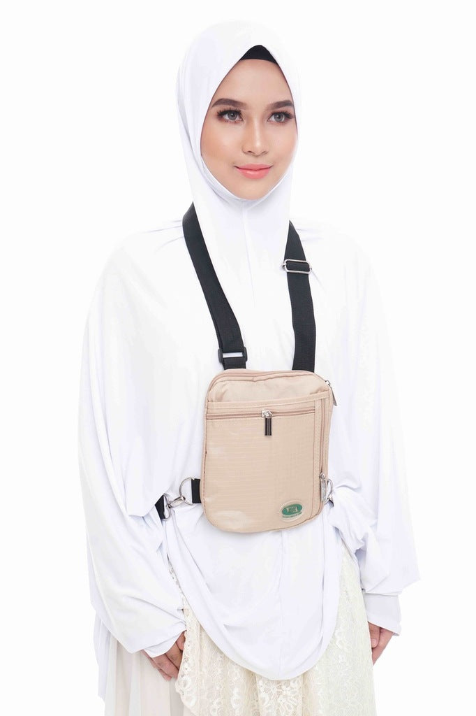 Hajj & Umrah - Anti-Theft Secure Side Bag & Neck Bag