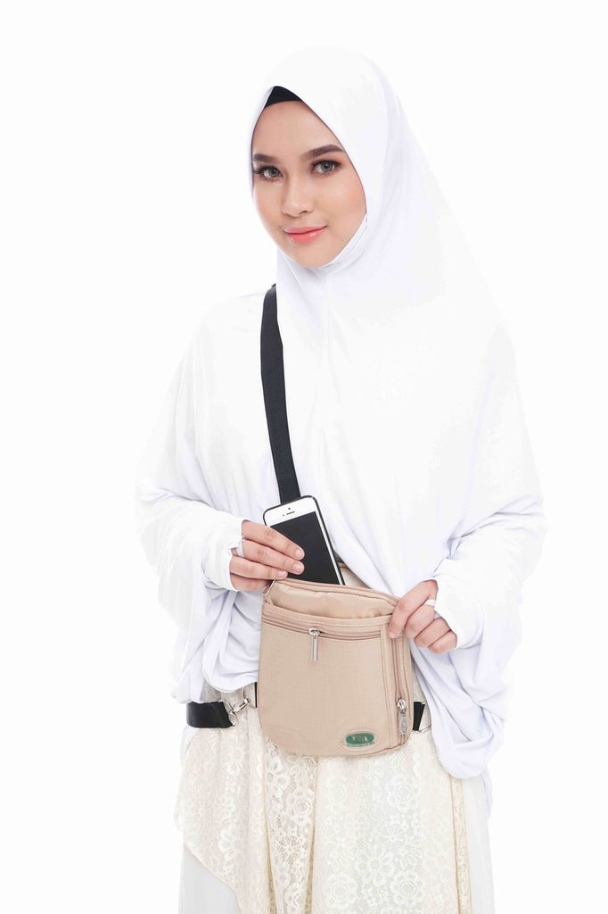 Hajj & Umrah - Anti-Theft Secure Side Bag & Neck Bag