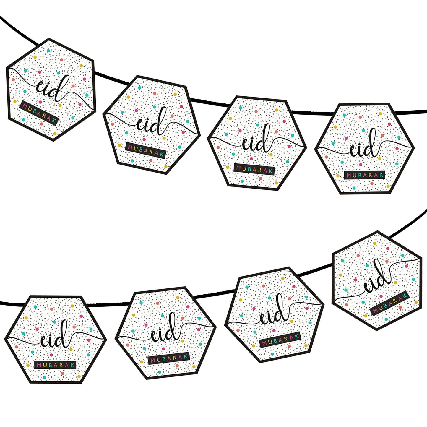 Eid Hexagon Bunting - Eid Sprinkle