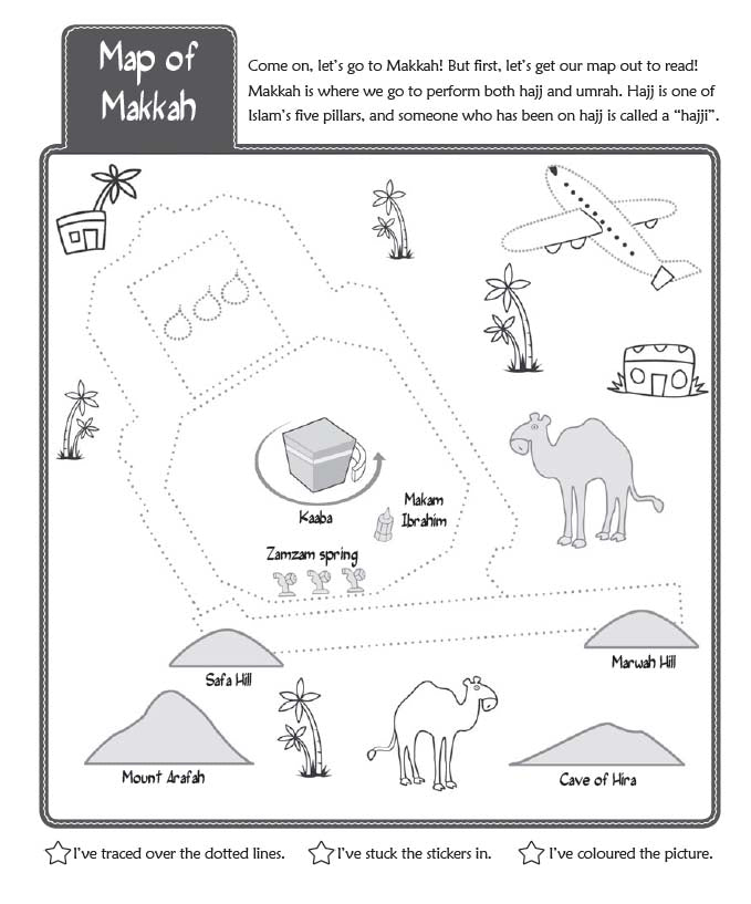 Makkah and Madinah Activity Book - Anafiya Gifts