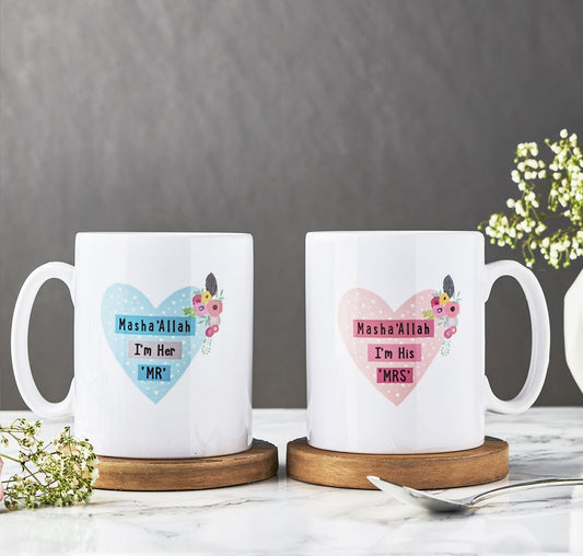 Mr & Mrs Mug Set - Anafiya Gifts