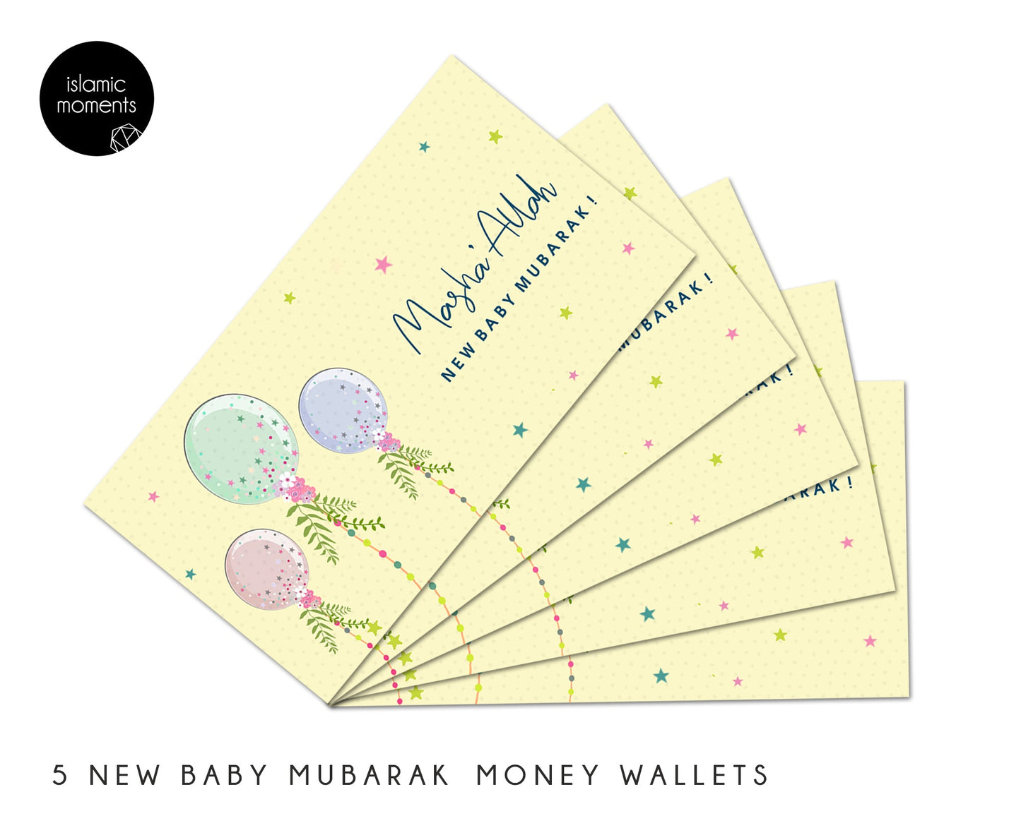 MashaAllah New Baby Money Envelopes