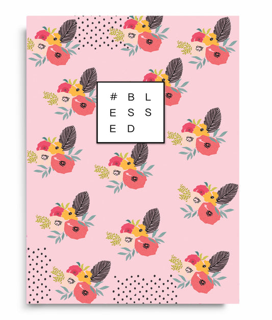 #Blessed Floral Notebook - Anafiya Gifts