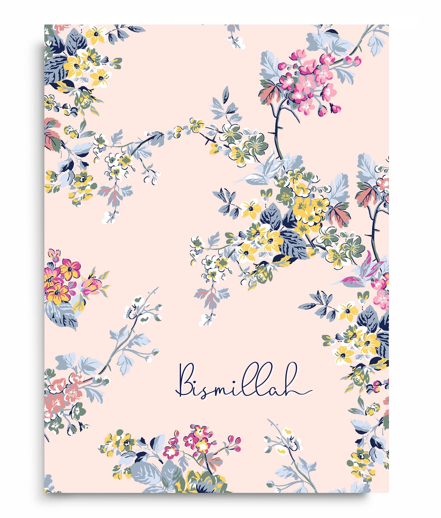 Bismillah Blossom Notebook - Pink