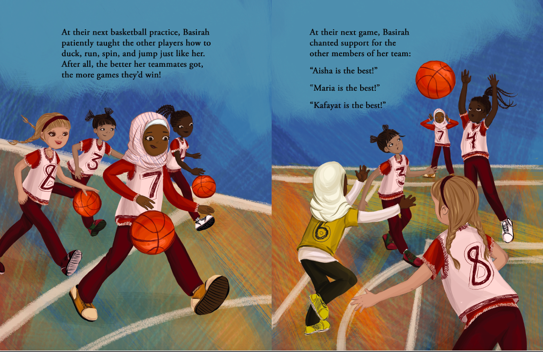 Basirah the Basketballer says Insha'Allah - Anafiya Gifts