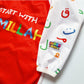 Arabic Alphabet Long Sleeve Bib