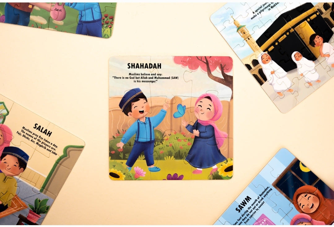 5 Pillars of Islam Magnetic Puzzle Book