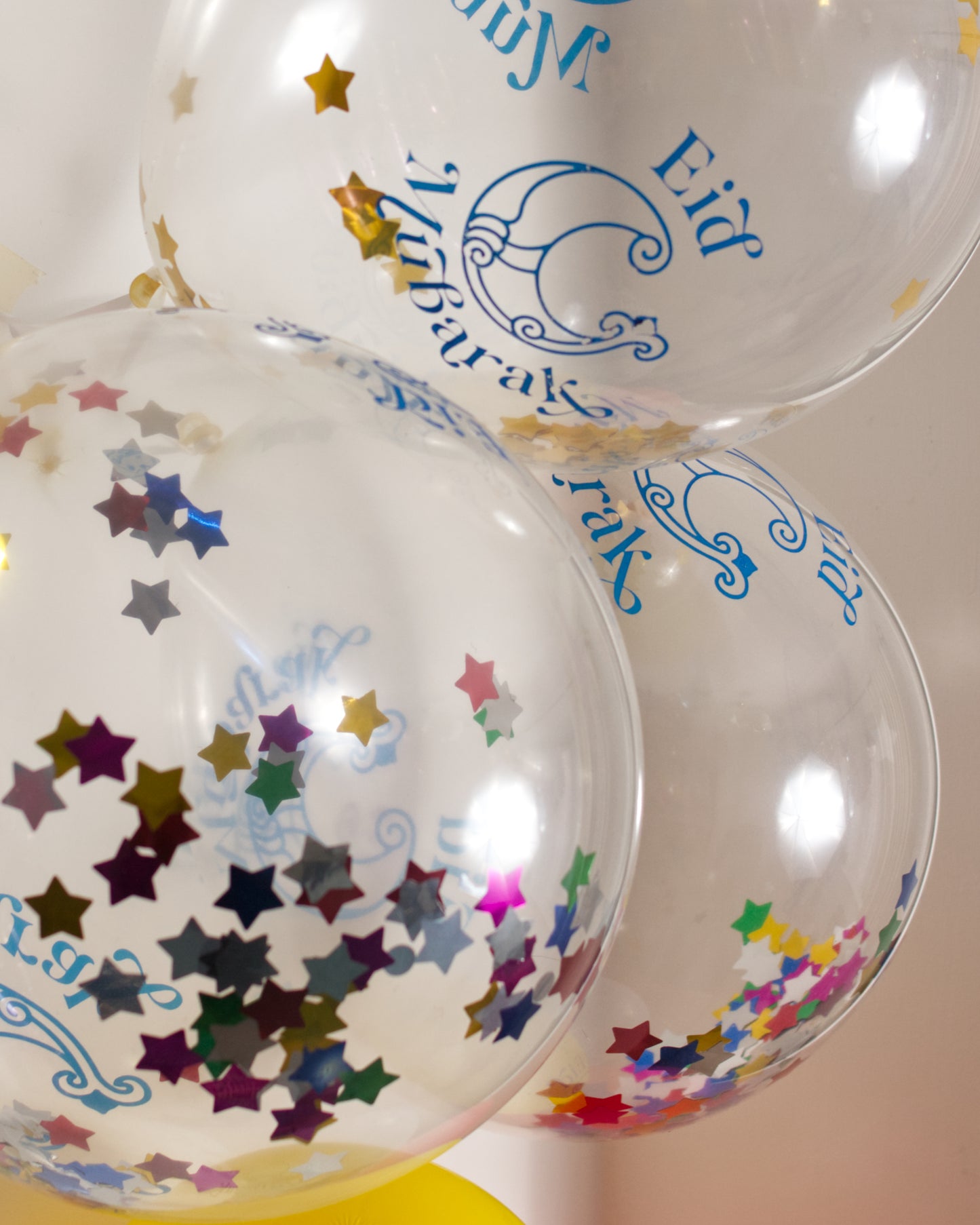 Bloom Moon Eid Confetti Balloons - Multi-Coloured Stars