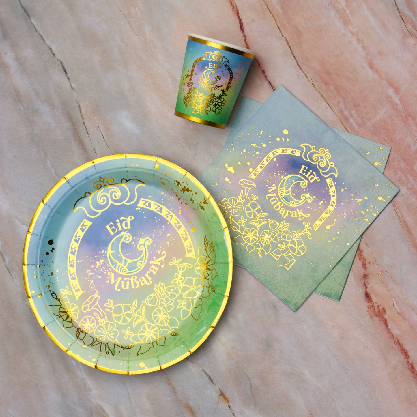 Bloom Moon Eid Plates - 10pk