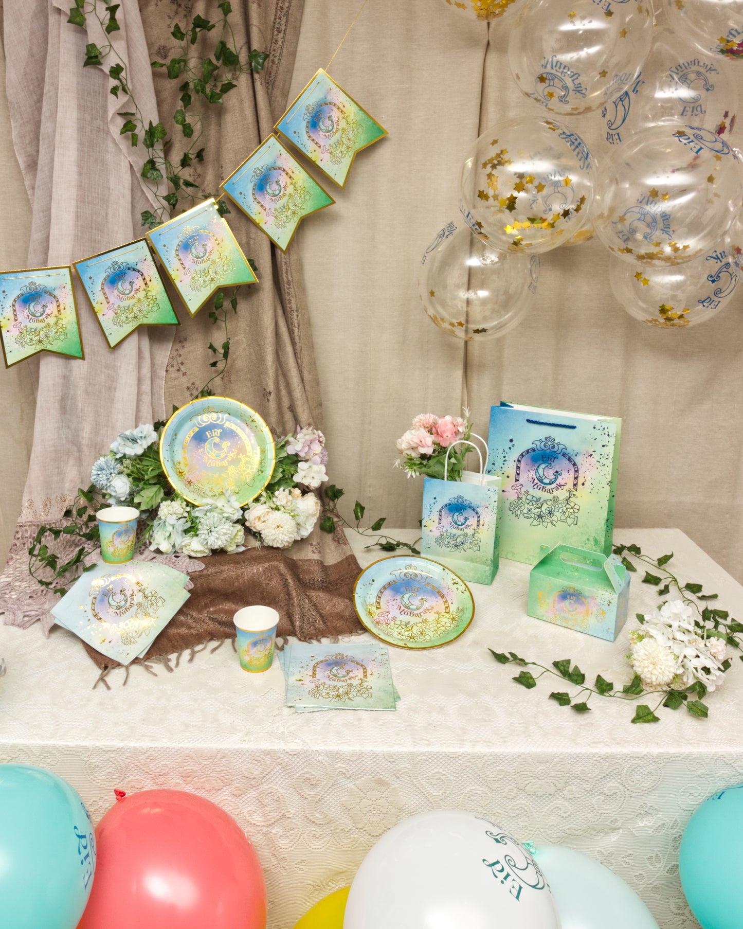 Bloom Moon Eid Plates - 10pk