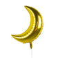 Crescent Moon Foil Balloons - Pack of 3