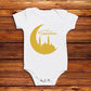 My First Ramadan Baby Vest - Gold Crescent - Anafiya Gifts