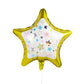 Gold & White Star Foil Balloons - Pack of 3