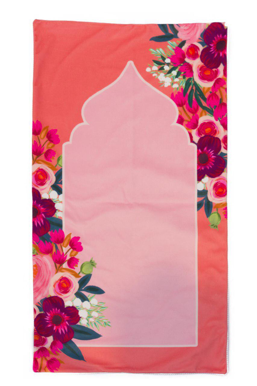 Pink Floral Prayer Mat - Anafiya Gifts