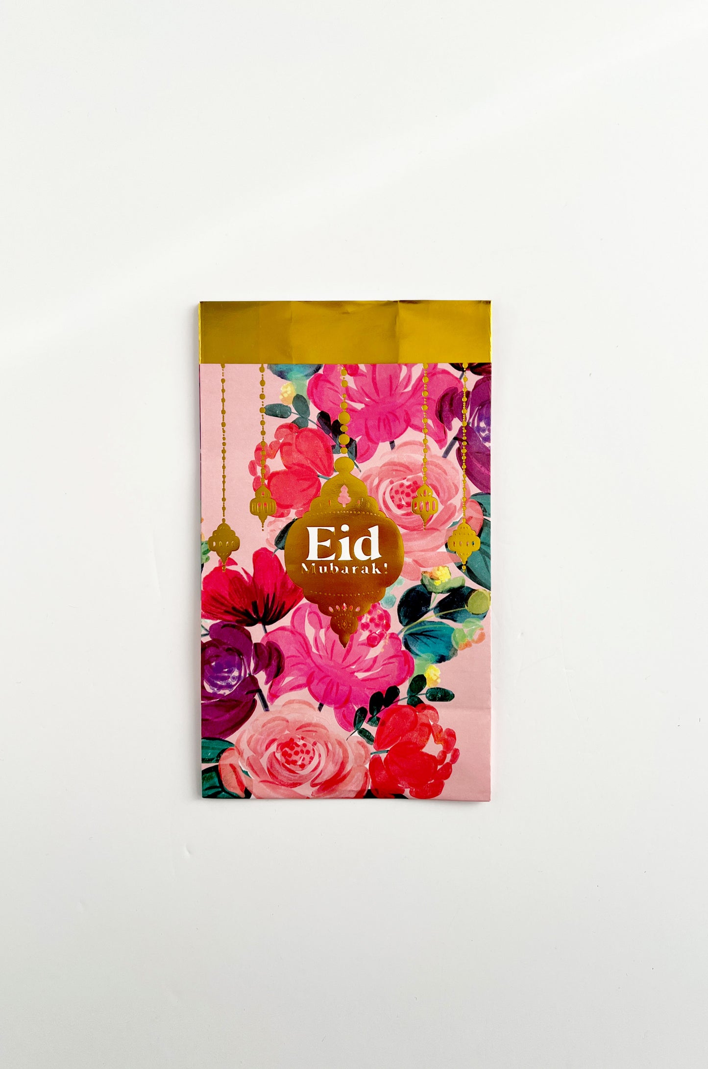 Eid Treat Bags - Floral Pink & Gold - 20 Pack