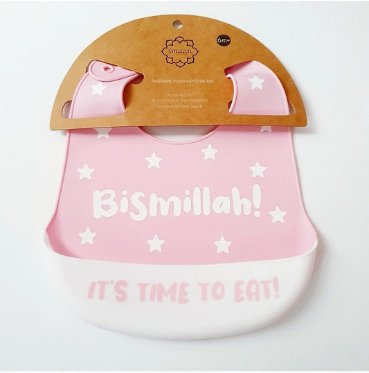 Bismillah Baby Bib - Pink