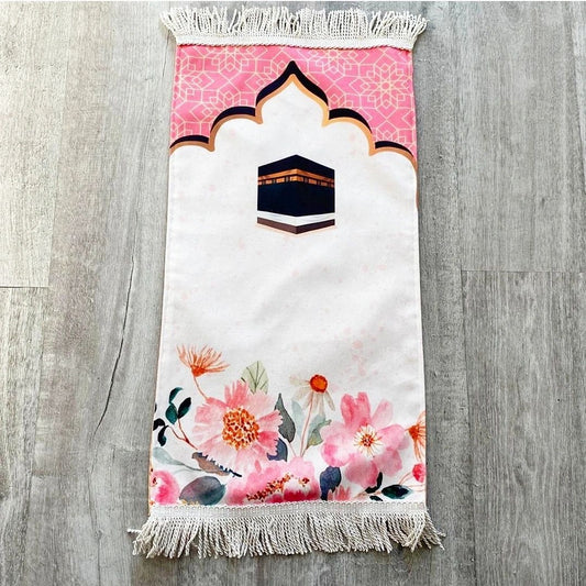 Kaaba Blooms Children's Prayer Mat