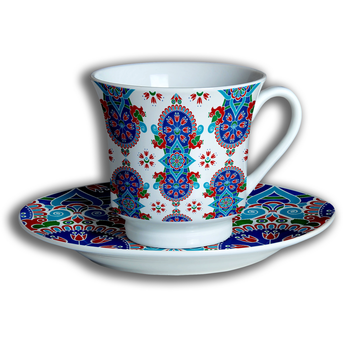 Turkish Tea/Coffee Set - 12pcs - Ceramic Porcelain China