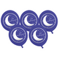 Eid Balloons - Navy and Silver
