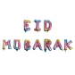 Eid Mubarak Rainbow Foil Balloons