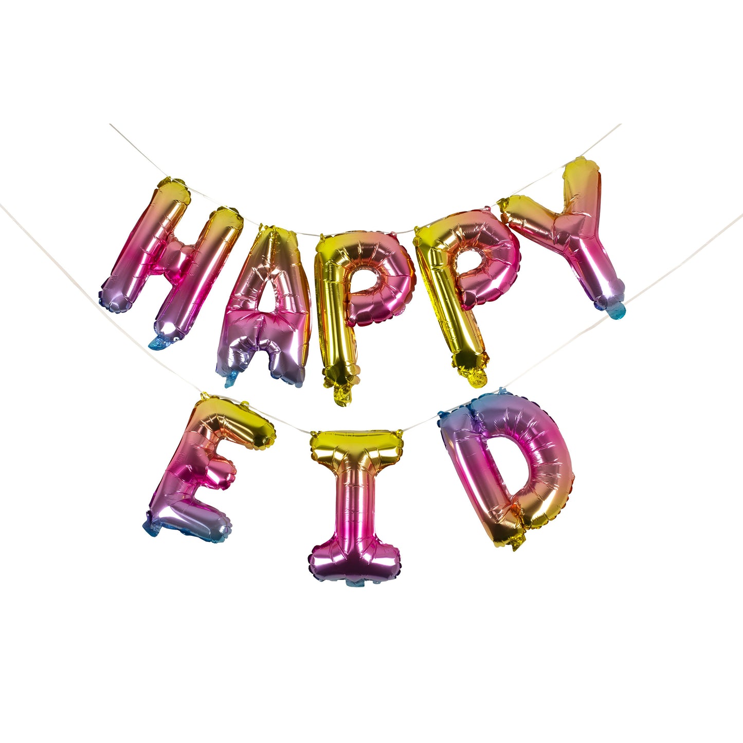 Rainbow Happy Eid Foil Balloons