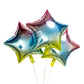 Rainbow Star Foil Balloons - Pack of 3