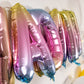 Ramadan Mubarak Rainbow Foil Balloons