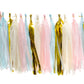 Pastel and Gold Tassels - 20pcs