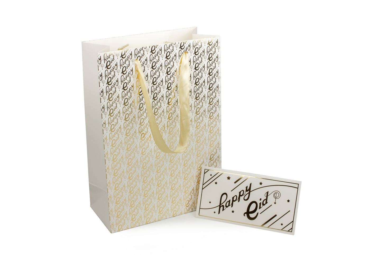 Gold Foil Happy Eid Gift Bag